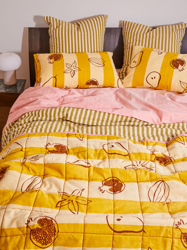 Winter Fruit Standard Pillowcase Set by Mosey Me