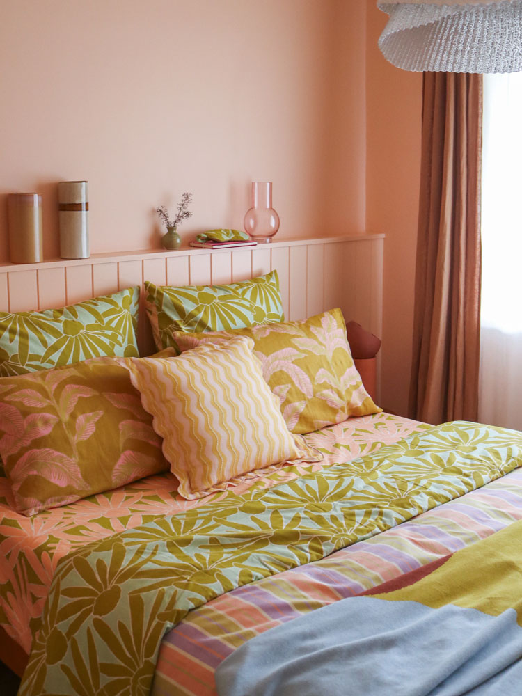 Margarita Peach Fitted Sheet by Mosey Me