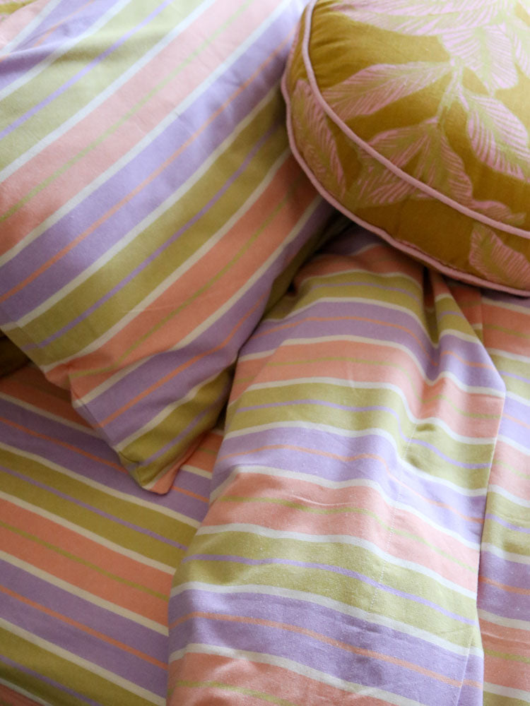 Miami Stripe Quilt Cover by Mosey Me