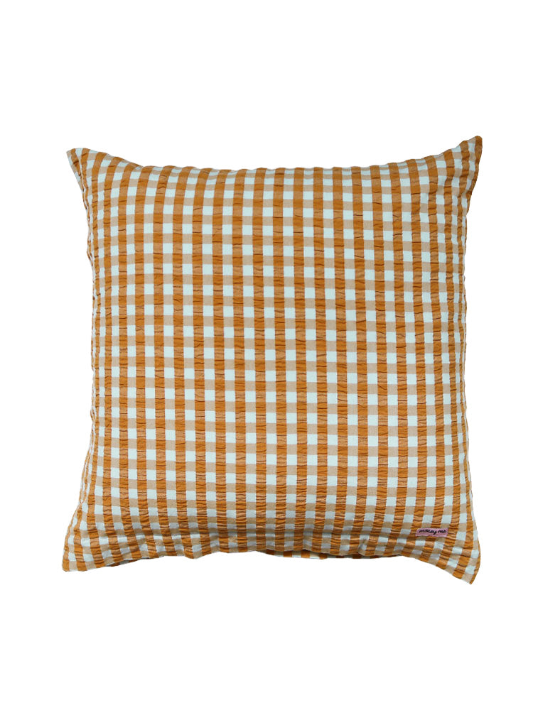 Honey Blue Seersucker Euro Pillowcase Set by Mosey Me