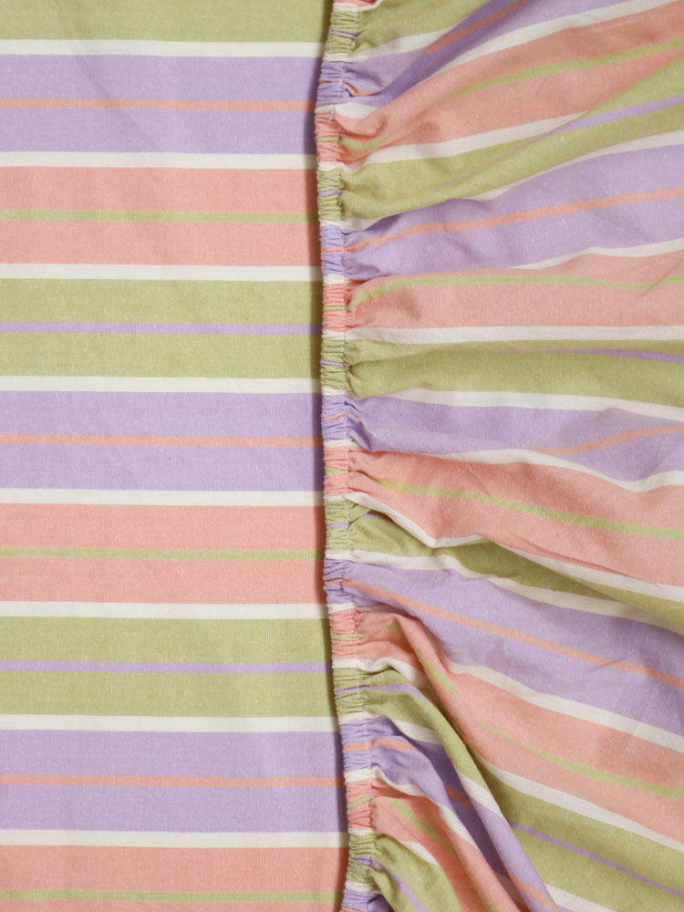 Miami Stripe Fitted Sheet by Mosey Me