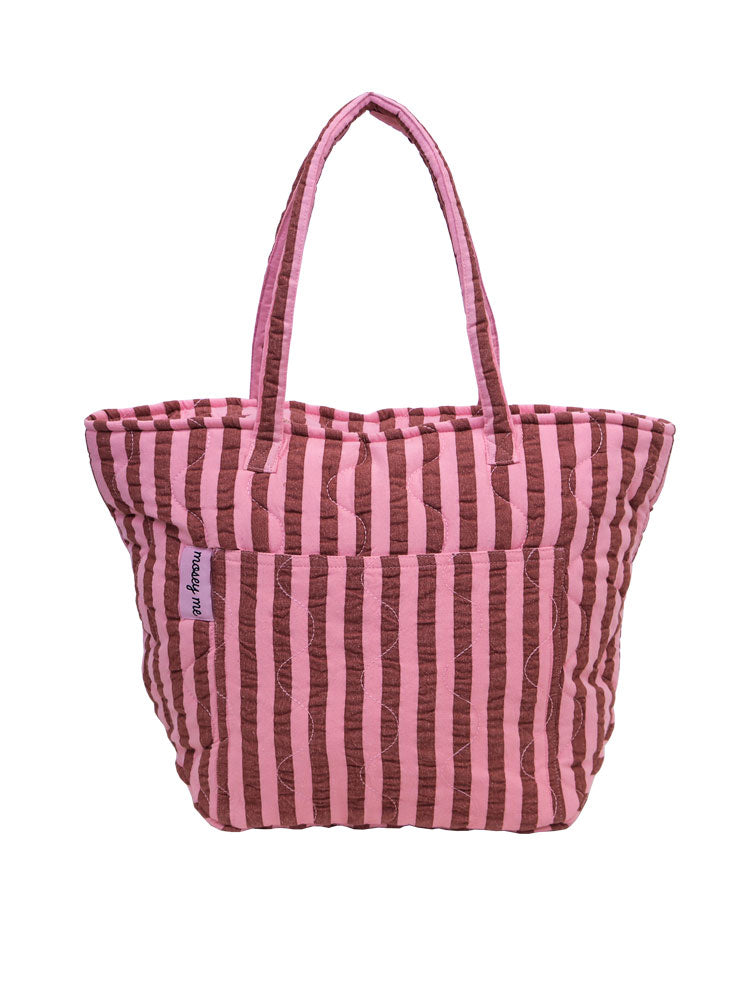 Sundae Seersucker Quilted Bag  by Mosey Me