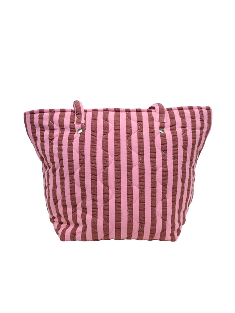 Sundae Seersucker Quilted Bag by Mosey Me