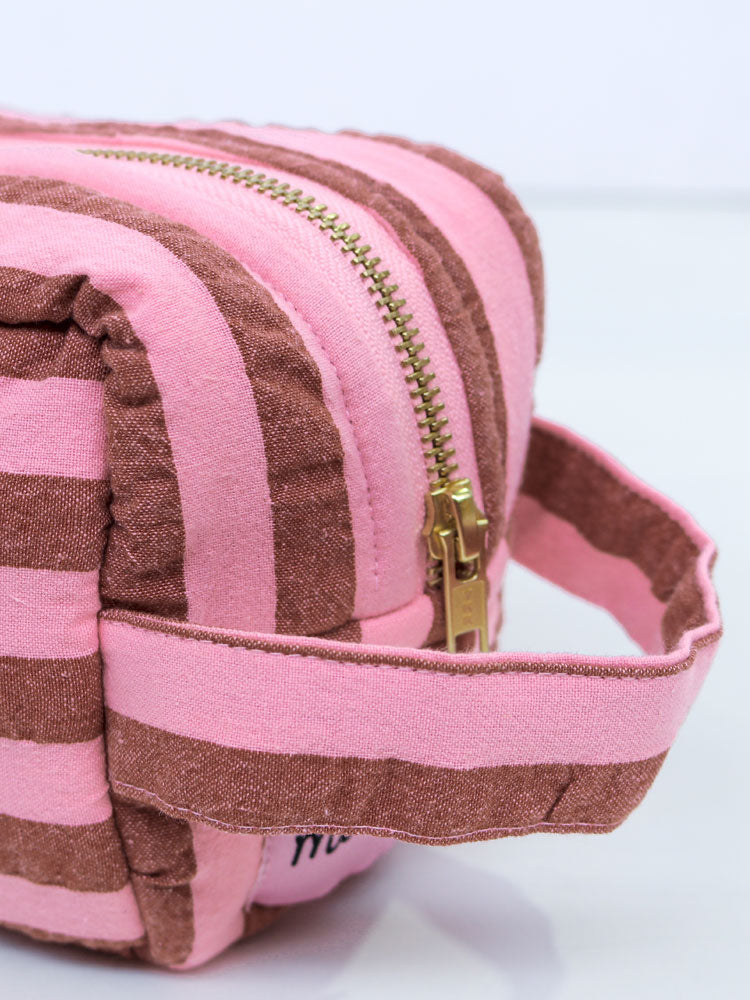 Sundae Seersucker Dopp Kit by Mosey Me