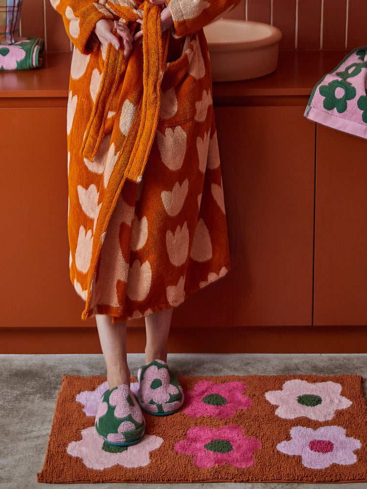 Flowerbed Bath Mat