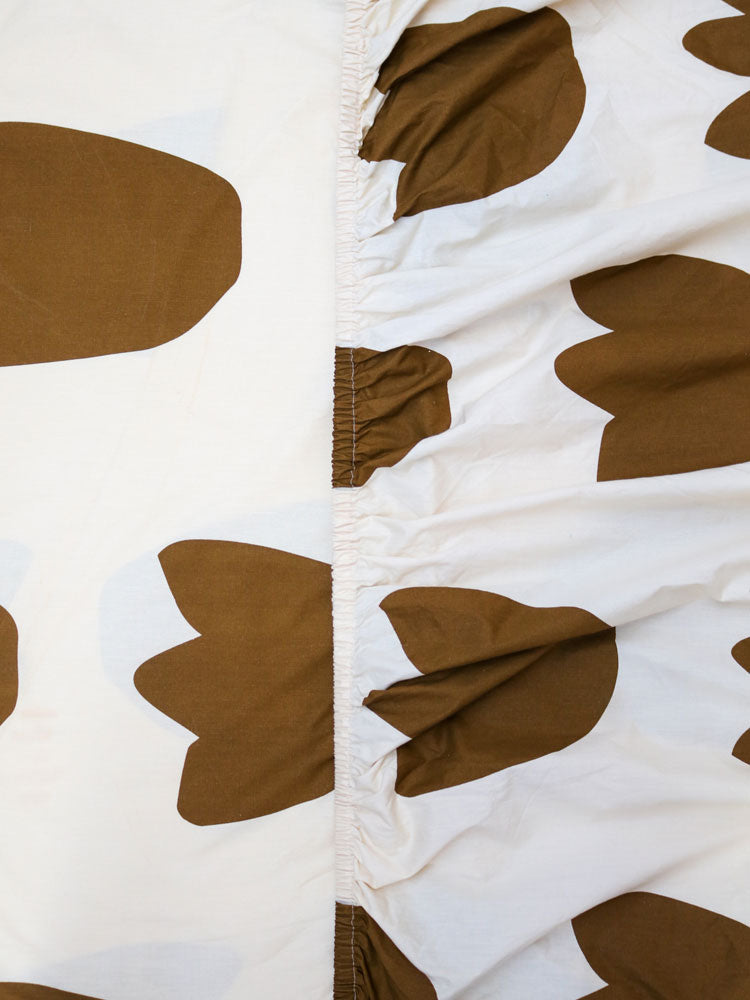 Tulip Fitted Sheet - Cream
