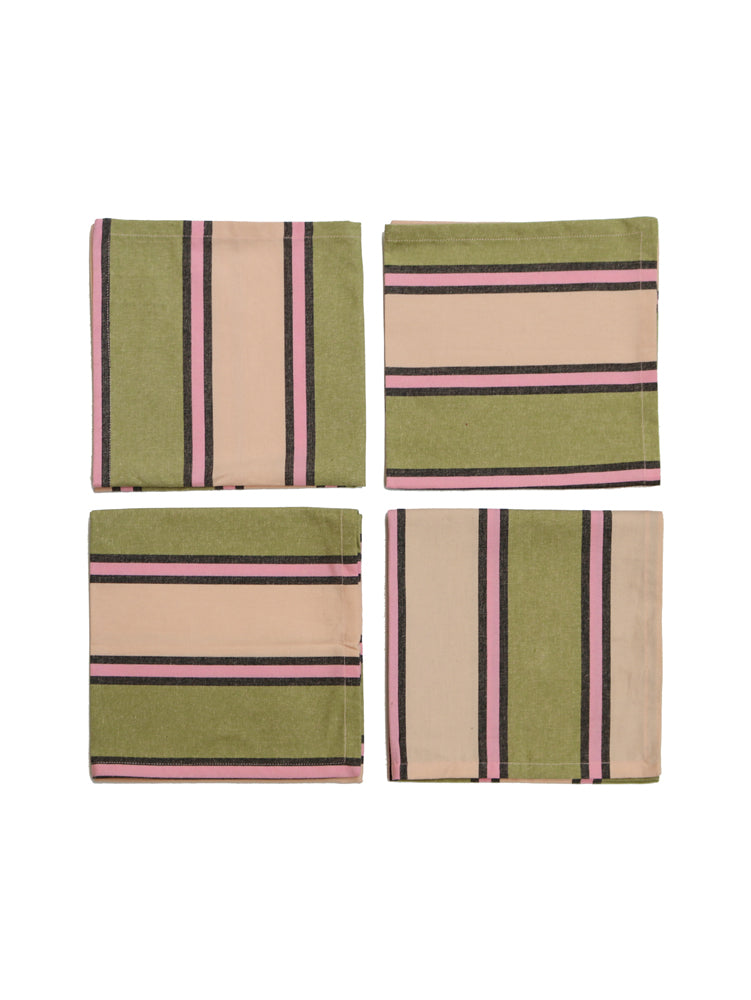 Carnival Stripe Napkin Set by Mosey Me