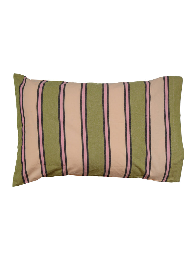 Carnival Stripe Standard Pillowcase Set by Mosey Me