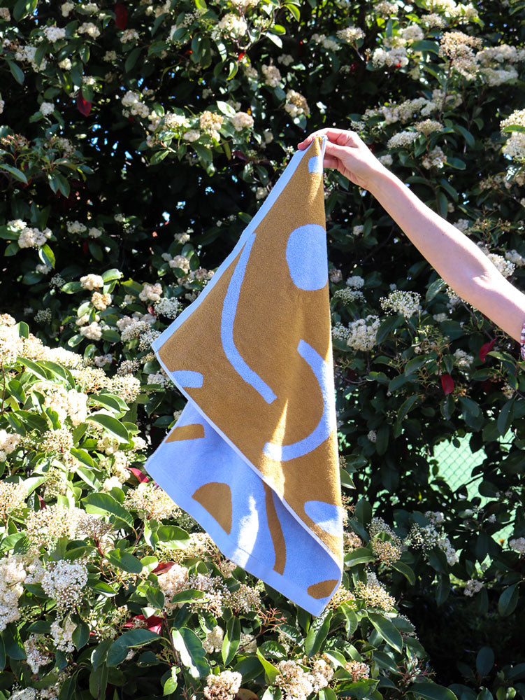 Shapes Hand Towel by Mosey Me
