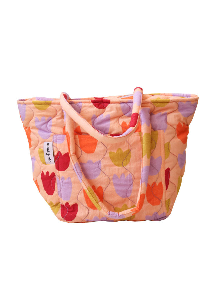 Tulip Fields Quilted Bag  by Mosey Me