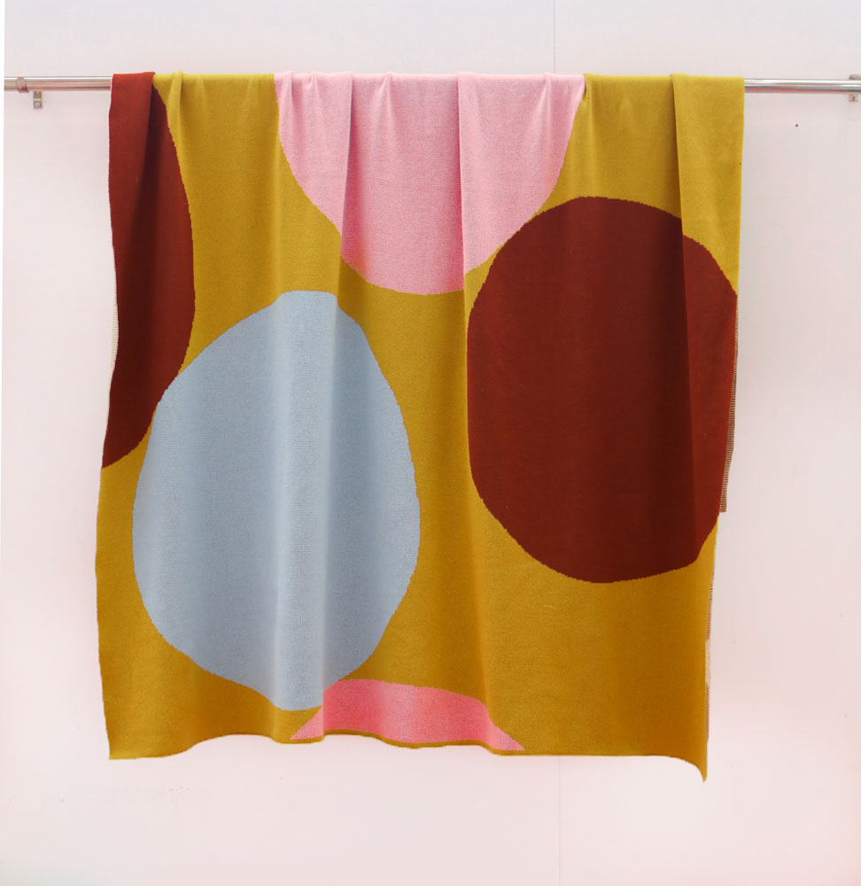 Pebble Knitted Throw by Mosey Me