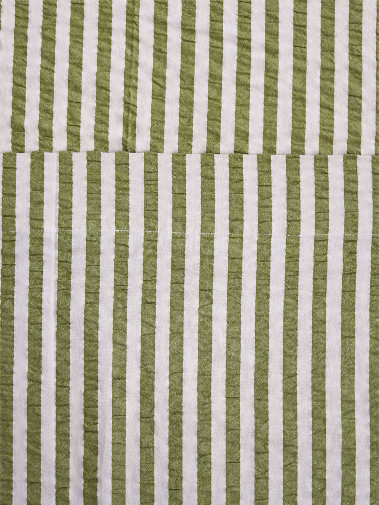 Seersucker Stripe Flat Sheet by Mosey Me