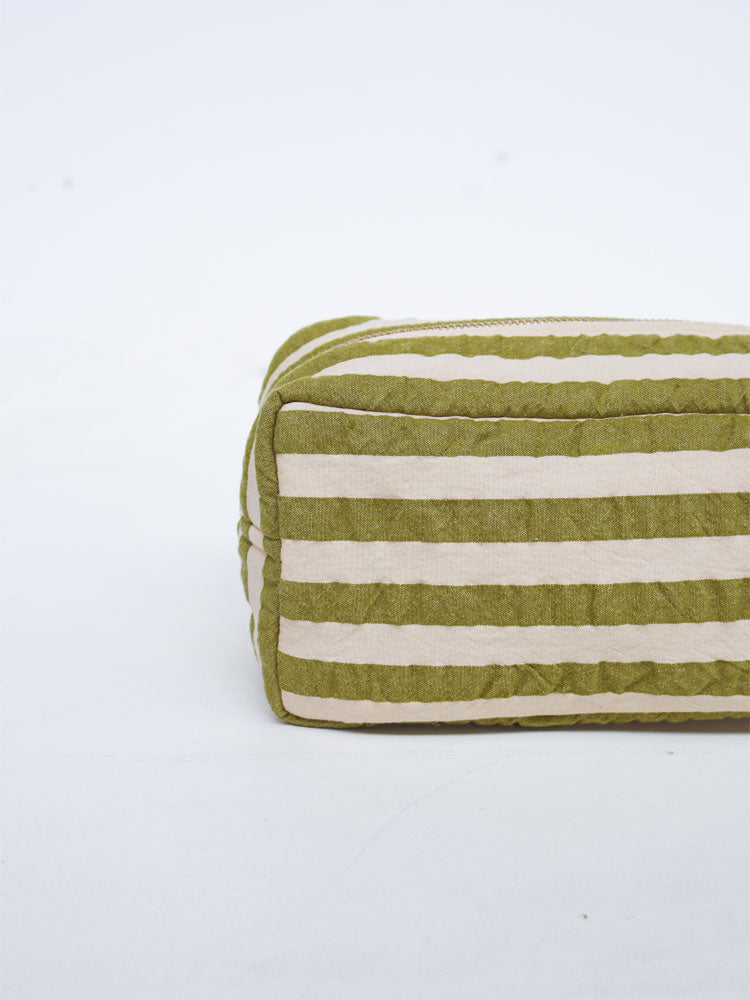 Seersucker Stripe Dopp Kit by Mosey Me