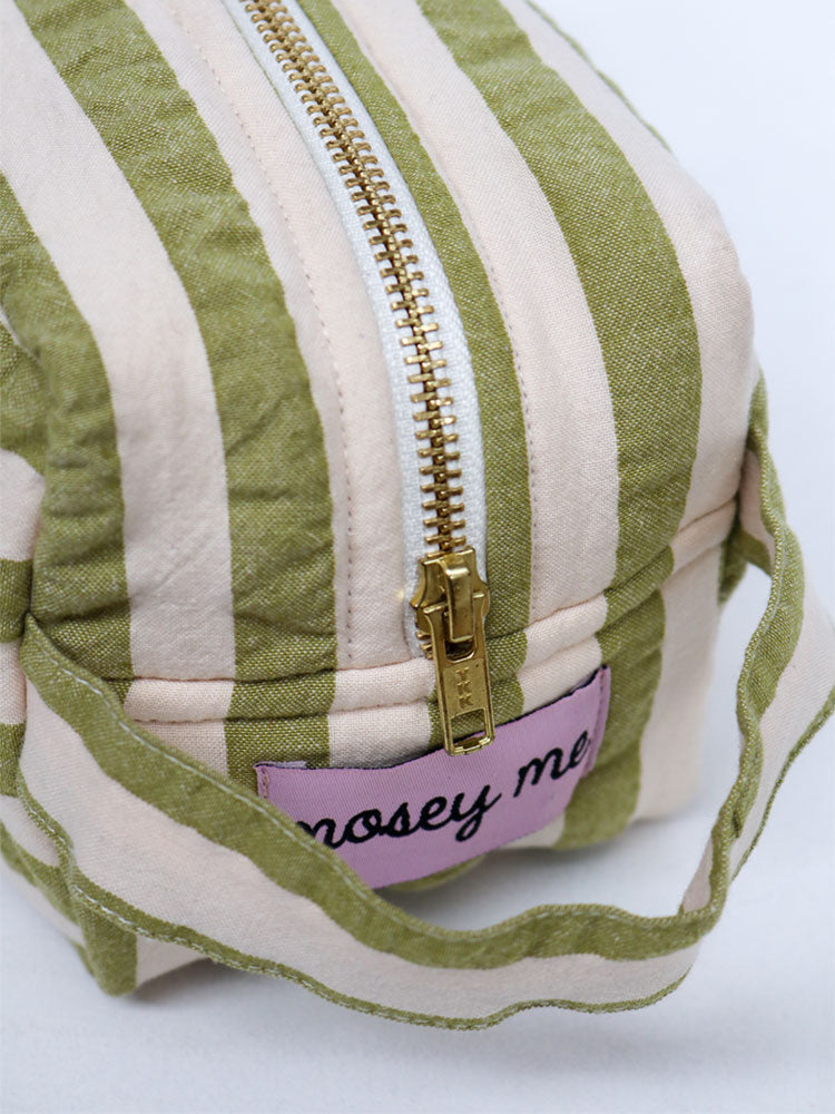 Seersucker Stripe Dopp Kit by Mosey Me