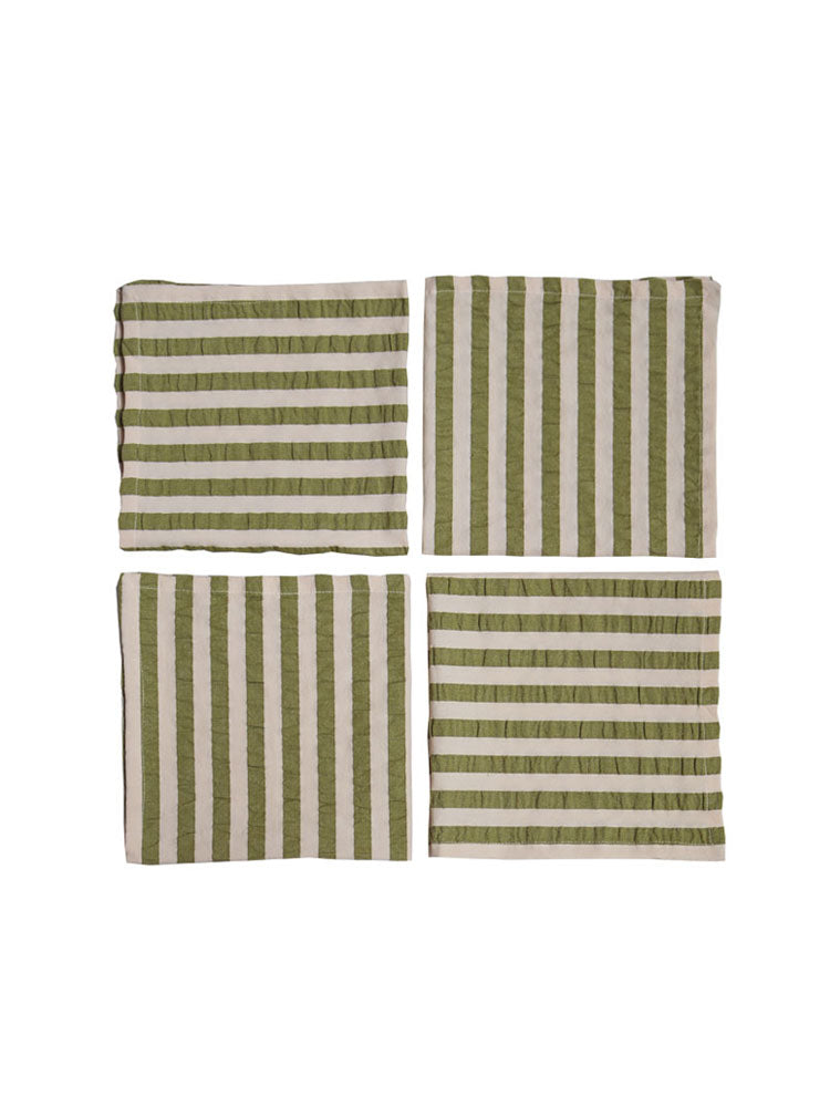 Seersucker Stripe Napkin Set by Mosey Me