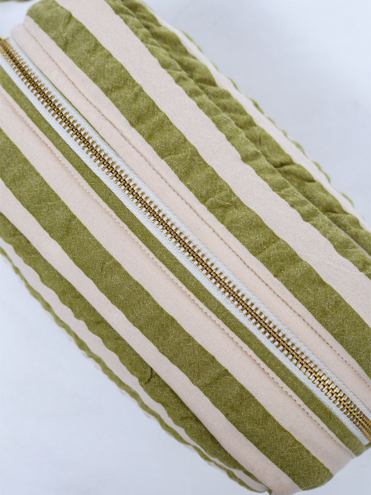 Seersucker Stripe Dopp Kit by Mosey Me