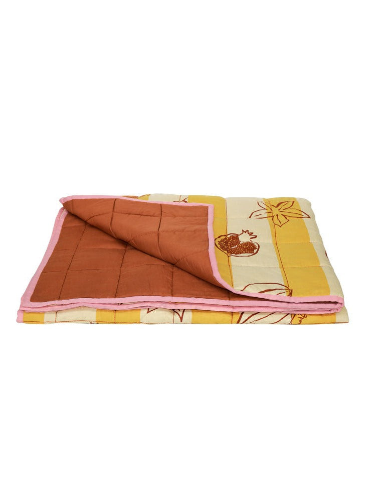 Winter Fruit Quilted Throw by Mosey Me