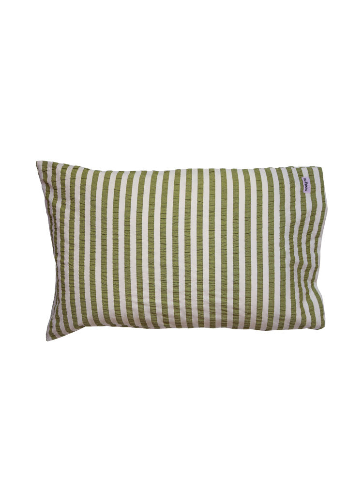 Seersucker Stripe Standard Pillowcase Set by Mosey Me