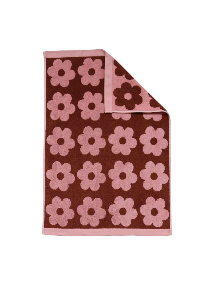 Winter Flowerbed Hand Towel  by Mosey Me