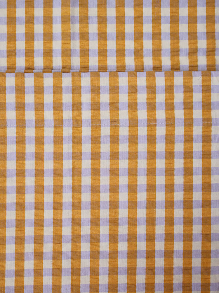 Mango Seersucker Flat Sheet by Mosey Me