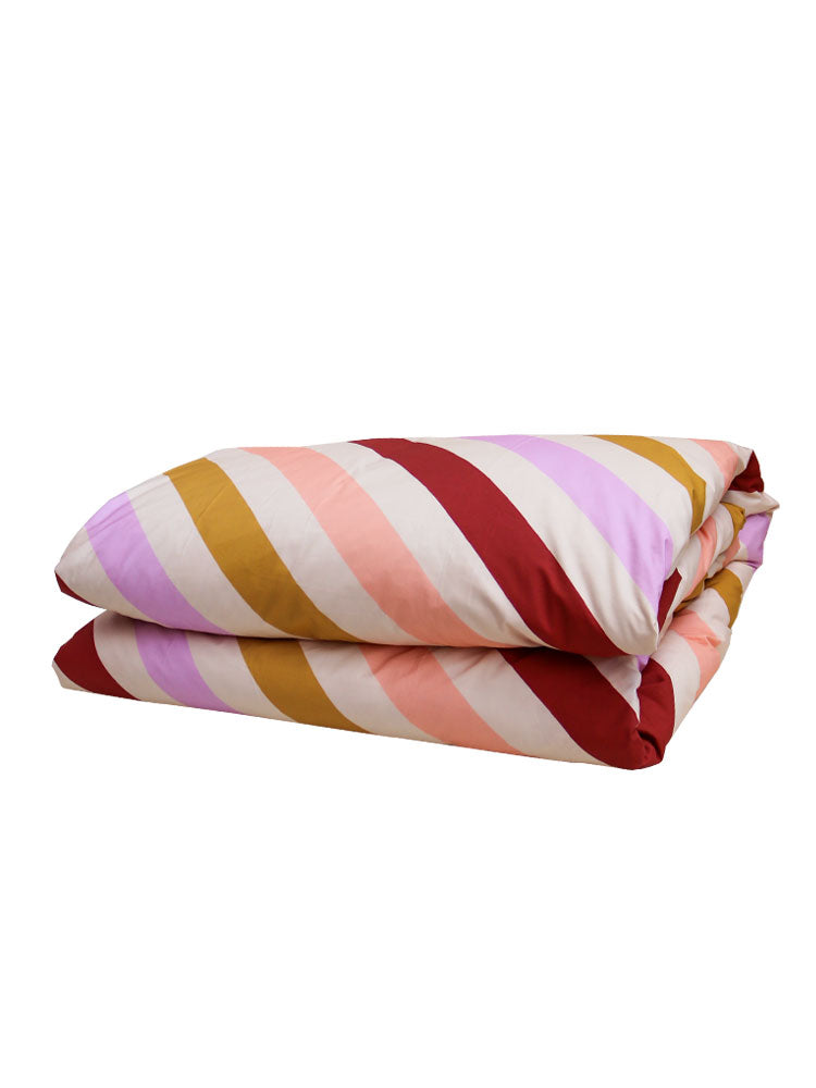 Crimson Maypole Quilt Cover  by Mosey Me