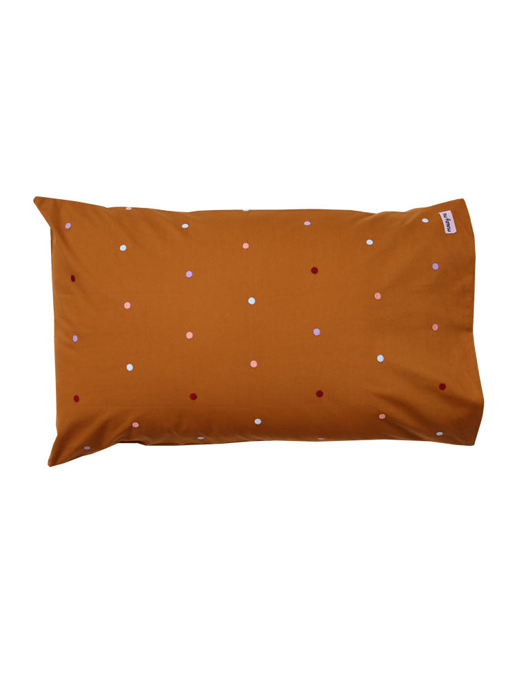 Embroidered Dot Standard Pillowcase Set  by Mosey Me
