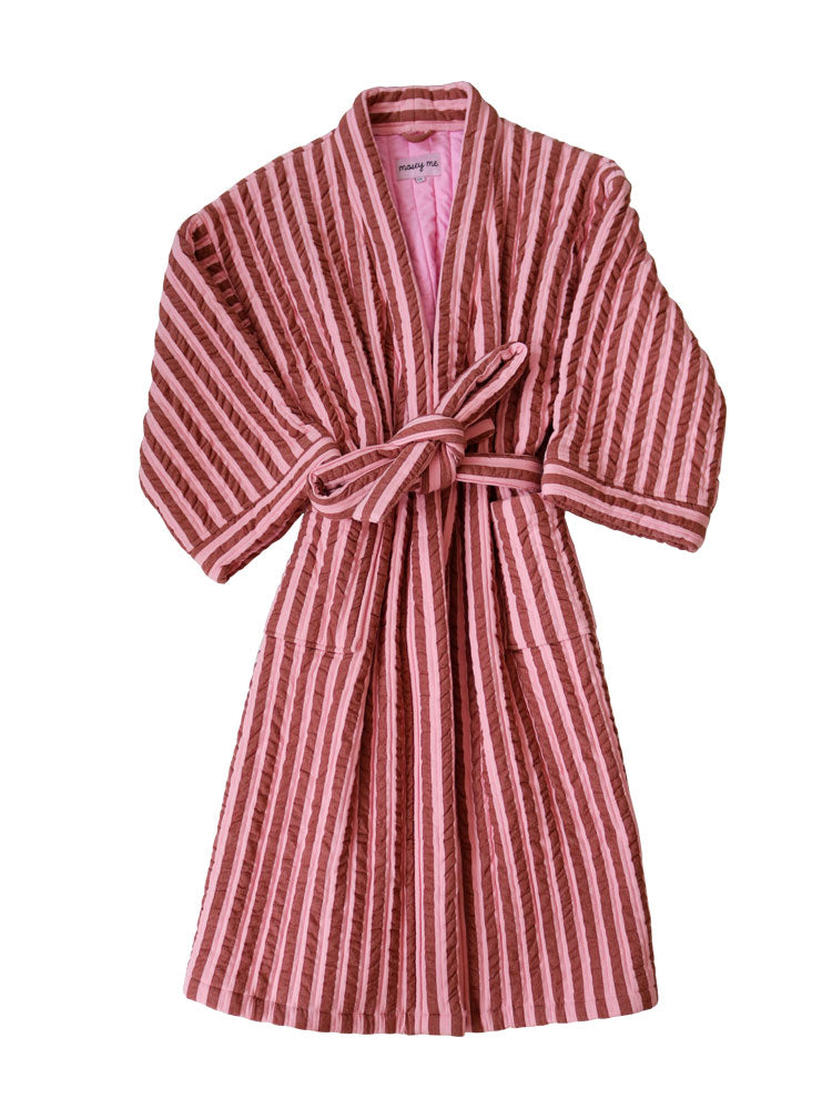 Sundae Seersucker Quilted Robe