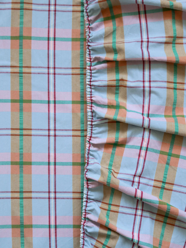 Confetti Plaid Fitted Sheet