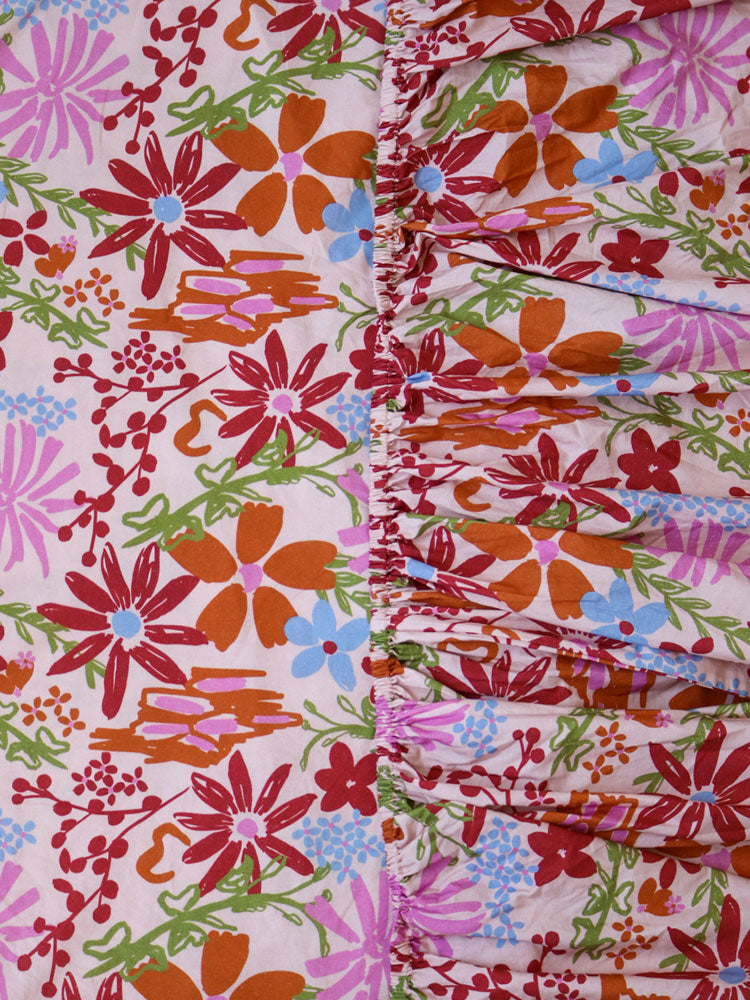 Winter Garden Fitted Sheet by Mosey Me