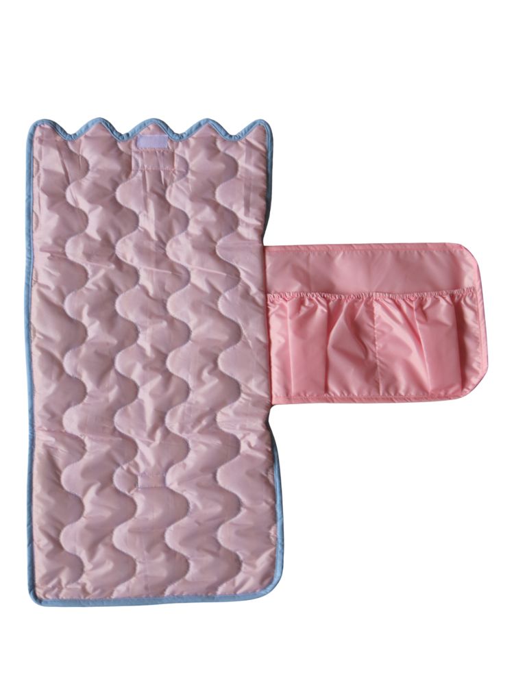 Butter Blue Seersucker Change Mat