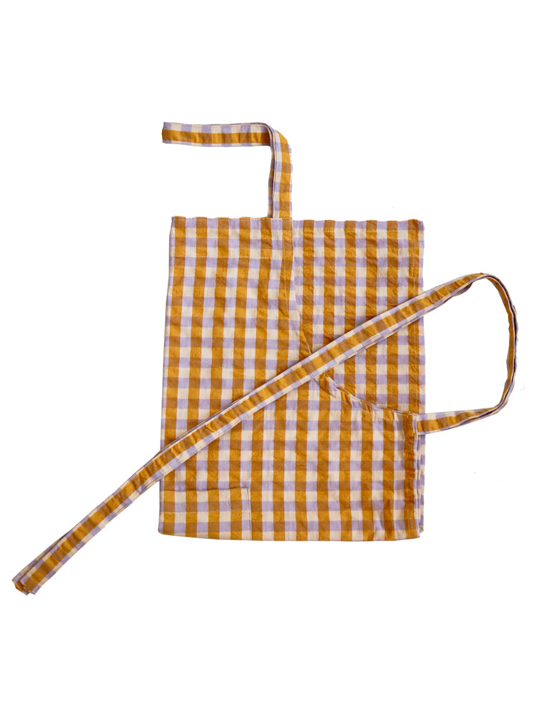 Mango Seersucker Apron