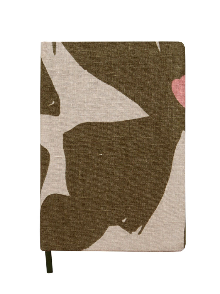 Olive Poppy A5 Notebook