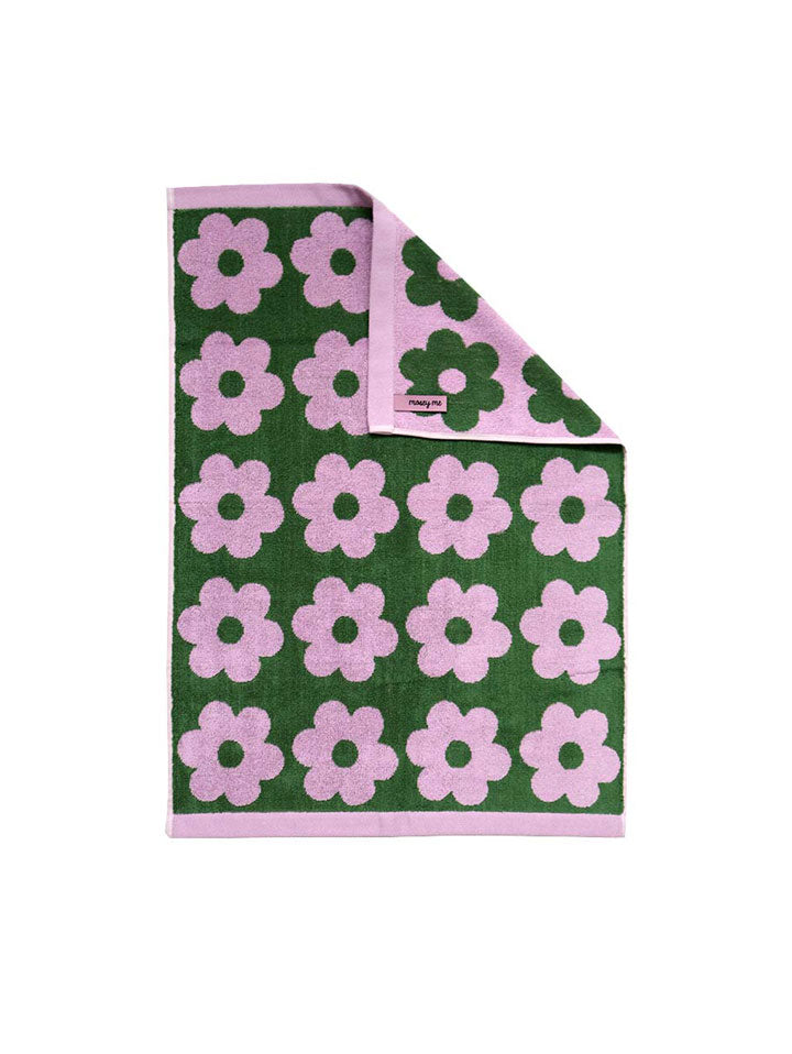 Mosey Me Cotton Retro Flower Hand Towel