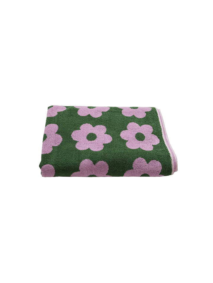 Mosey Me Cotton Retro Flower Bath Towel