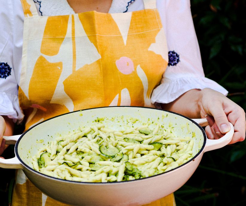 Mosey Dines: Creamy Pasta with Zucchini