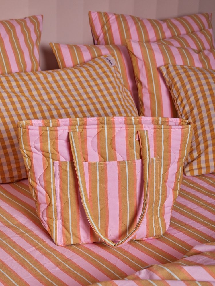 Sunrise Stripe Quilted Bag