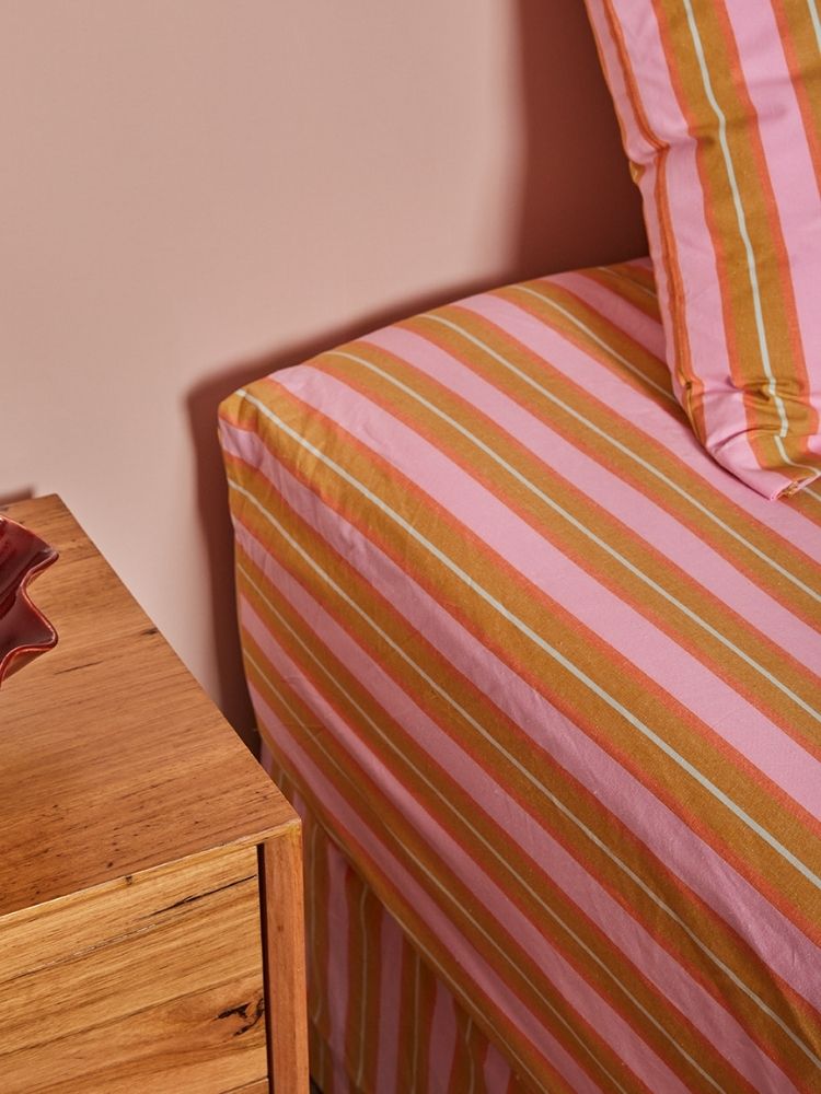 Sunrise Stripe Fitted Sheet