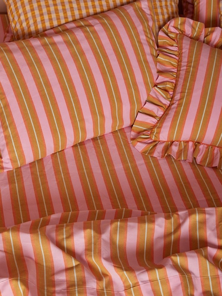 Sunrise Stripe Standard Pillowcase Set