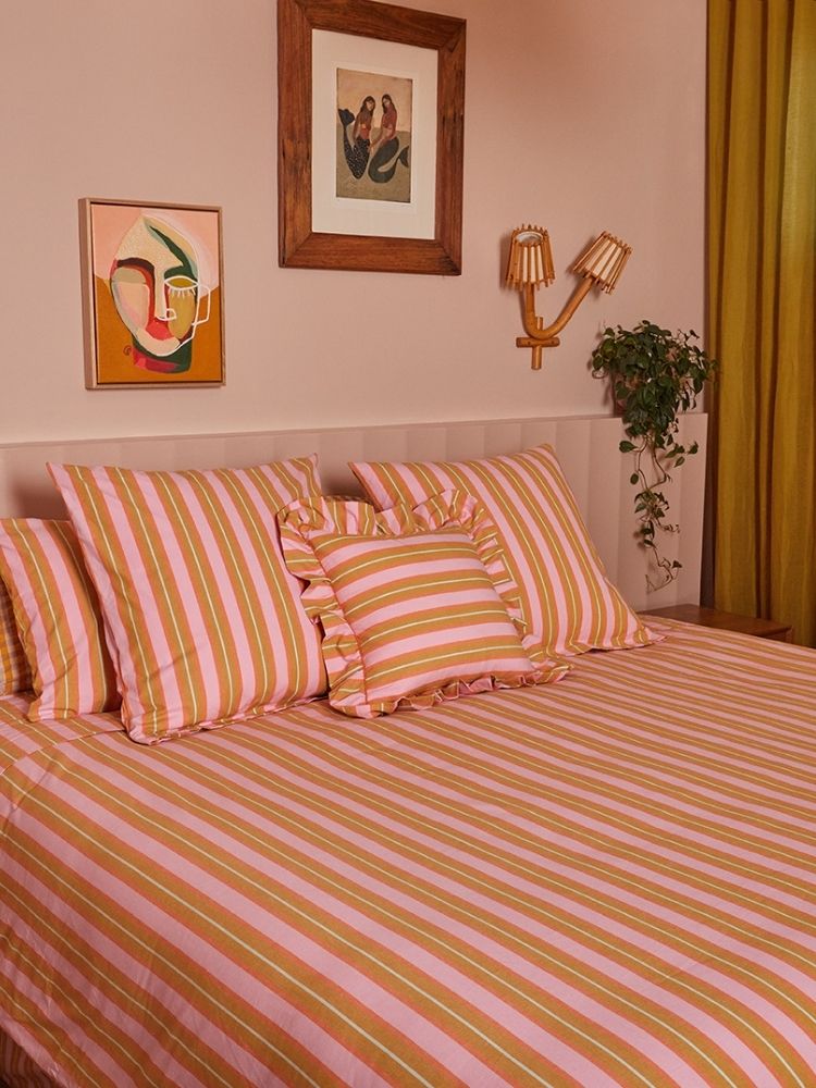 Sunrise Stripe Euro Pillowcase Set