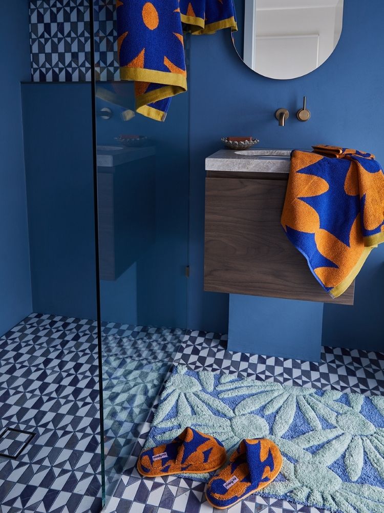 Margarita Blue Bath Mat