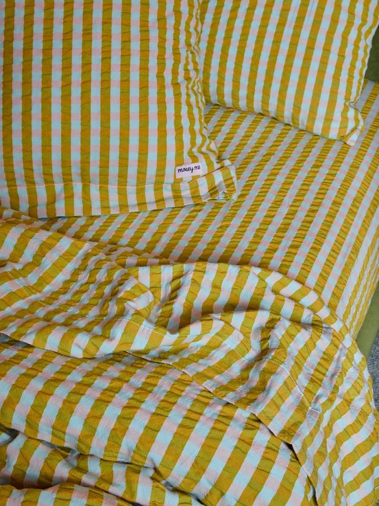 Pink Quartz Seersucker Quilt Cover