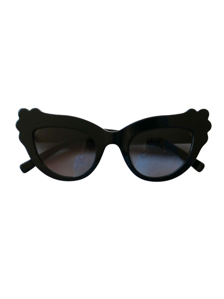 MAUDE X Mosey Me Posy Sunglasses in Black