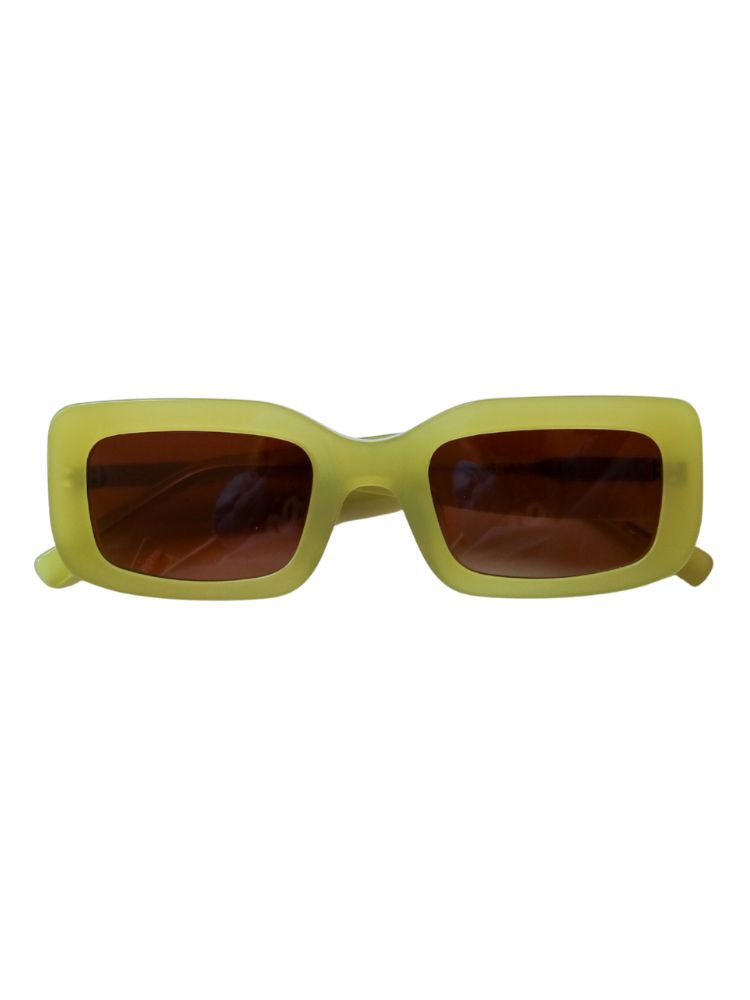 MAUDE X Mosey Me Bella Sunglasses in Chartreuse