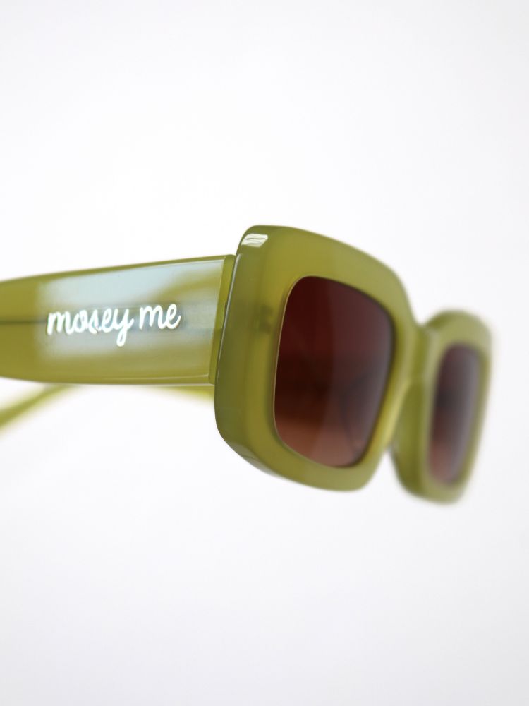 MAUDE X Mosey Me Bella Sunglasses in Chartreuse