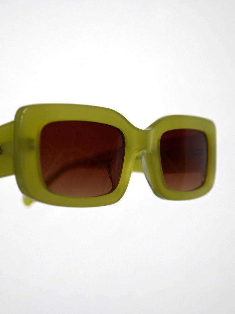 MAUDE X Mosey Me Bella Sunglasses in Chartreuse