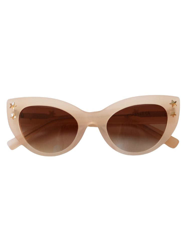 MAUDE X Mosey Me Ziggy Sunglasses in Milk