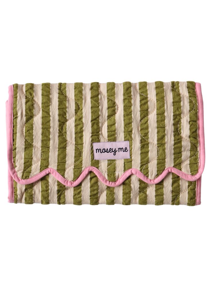 Pistachio Seersucker Change Mat
