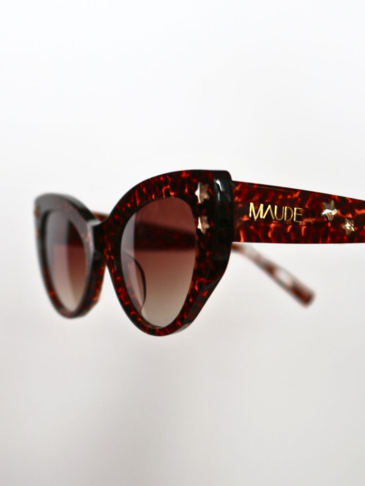 MAUDE X Mosey Me Ziggy Sunglasses in Tortoise