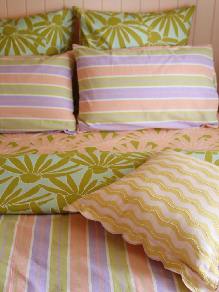 Miami Stripe Quilt Cover