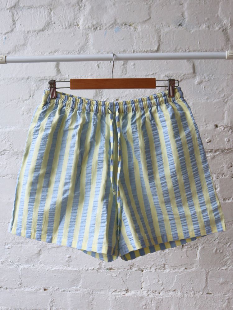 Butter Blue Seersucker Short Pyjama Set